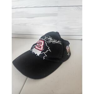 Vintage 90s Dale Earnhardt Intimidator Lightning Bolt Snap Back Hat Embroidered